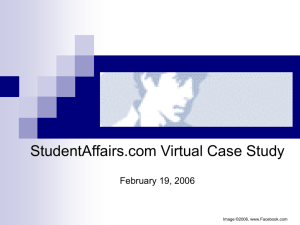 Facebook Tutorial - StudentAffairs.com