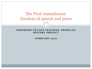 First Amendment (February 2012)