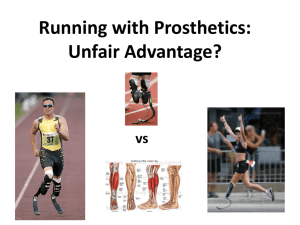 Running with Prosthetics