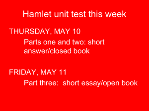 Introduction to Shakespeare's Hamlet PPP