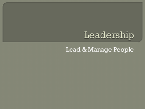 Leadership - Wikispaces