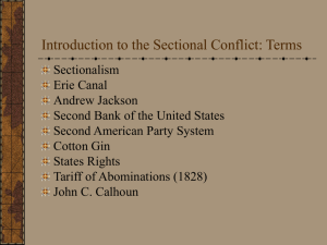 Introduction to the Sectional Conflict