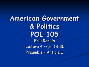 American Government & Politics POL 105