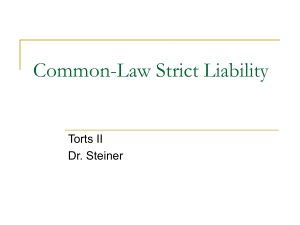 Common-Law Strict Liability