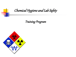 Chemical Hygiene and Lab Safety Training Program