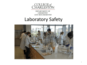 Introduction to Safety in the Chemistry Laboratory