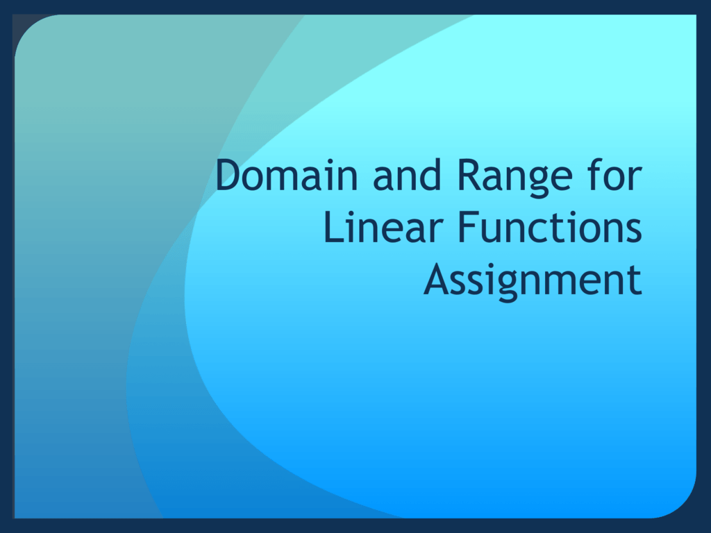 assignment of domains