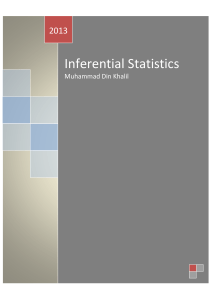 Inferential Statistics