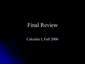 Final Review - Willamette University