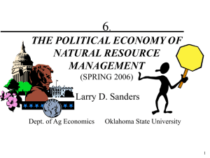 the political economy of natural resource management