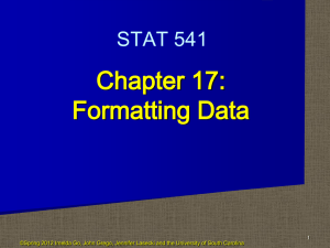 Chapter 17 slides - University of South Carolina