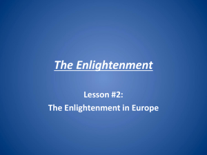 The Enlightenment - Elgin Local Schools