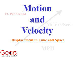 Gears Motion and Velocity