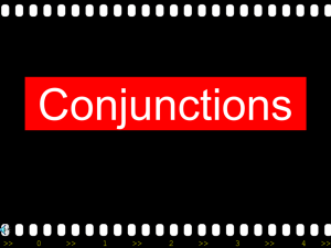 5. Conjunctions