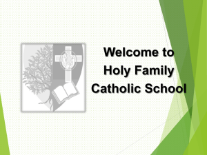 Student Conduct - Holy Family Catholic School