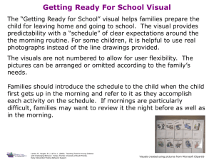 “Getting Ready for School” Visual Mini Schedule