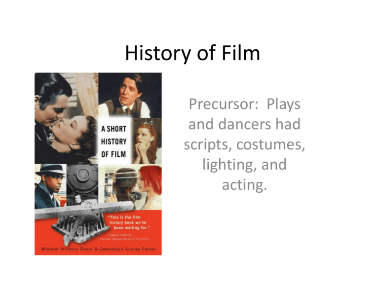 history of film assignment