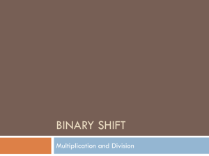 Binary Shift