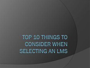 top10 points in Selecting The Right LMS for A Mid
