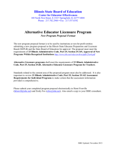 Alternative Educator Licensure Program