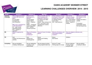 oasis academy skinner street learning challenges overview: 2014