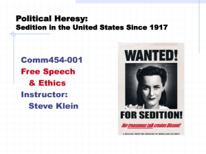 Political Heresy: Sedition in the United States Since 1917