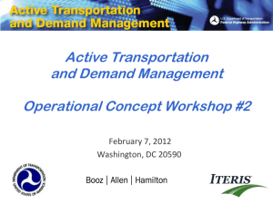 Active Transportation and Demand Management