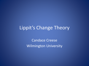 Lippit's Change Theory