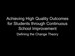 The Framework for Defining Change Theory