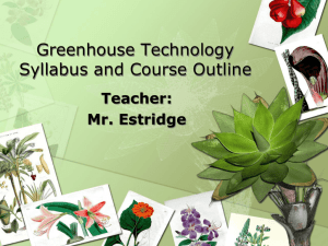 Floral Design Syllabus and Course Outline