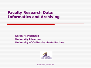UCSB Campus Informatics: Collaboration for Knowledge Management