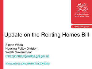 Update on the Renting Homes Bill