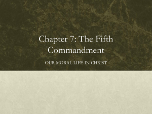 Chapter 7: The Fifth Commandment