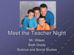 Meet the Teacher Night 2015