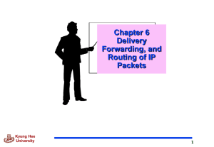 Chapter6 (Delivery, Forwarding, and Routing of IP Packets)