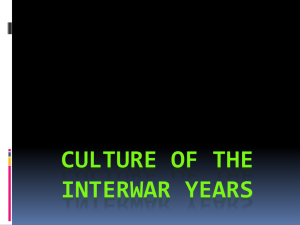 Culture of the Interwar Period