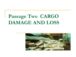 Passage Two Loading and Discharging of Cargo