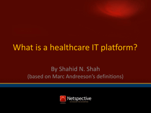 What is a healthcare IT platform? - e