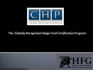 PowerPoint Format - Hedge Fund Certification