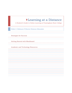 Learning at a Distance