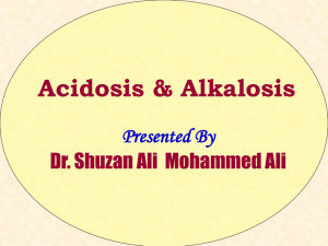 Acidosis and Alkalosis