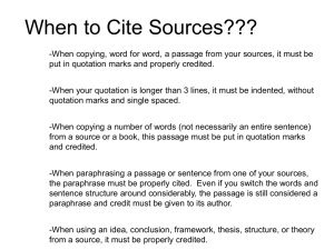 When to cite sources???