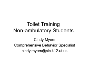 Toilet Training Non-ambulatory Students