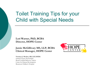 Toilet Training > for your Special Needs Child