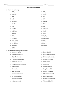 Ionic Compound Formula Writing Worksheet