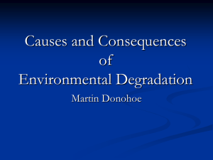 Causes and Consequences of Environmental Degradation