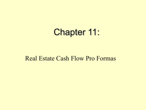 Chapter 11 Lecture - Commercial Real Estate Analysis and Investment