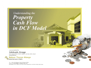 Understanding the Property Cash Flow in DCF Model