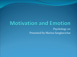 Motivation and Emotion Chapter 10