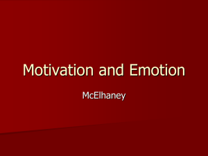 Motivation and Emotion - Point Loma High School